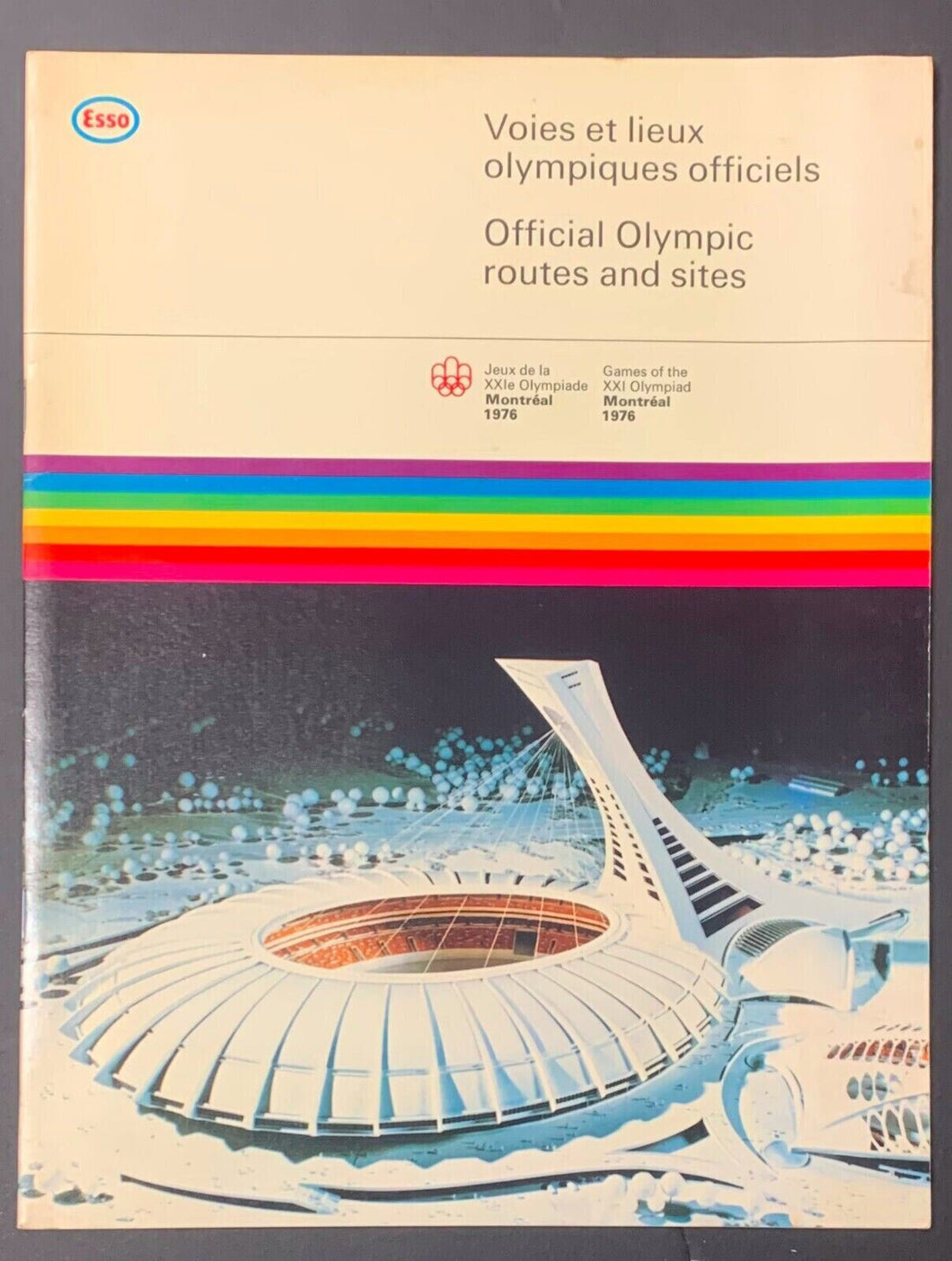 1976 Montreal Summer Olympics Official Program Describes Venues + Transit Routes