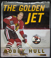 Bobby Hull Signed Hardcover Book The Golden Jet Autographed NHL Hockey HOF DVD