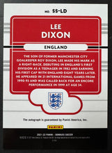 Load image into Gallery viewer, Road To Qatar No. SS-LD Panini Donruss Lee Dixon Signed England Soccer Card
