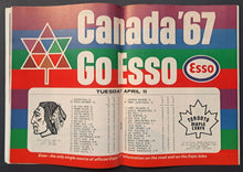 Load image into Gallery viewer, 1967 Stanley Cup Playoff Program Game 3 Toronto Maple Leafs Blackhawks NHL VTG
