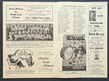 Load image into Gallery viewer, 1938 Toronto Maple Leaf Stadium International Baseball Program Buffalo Bisons
