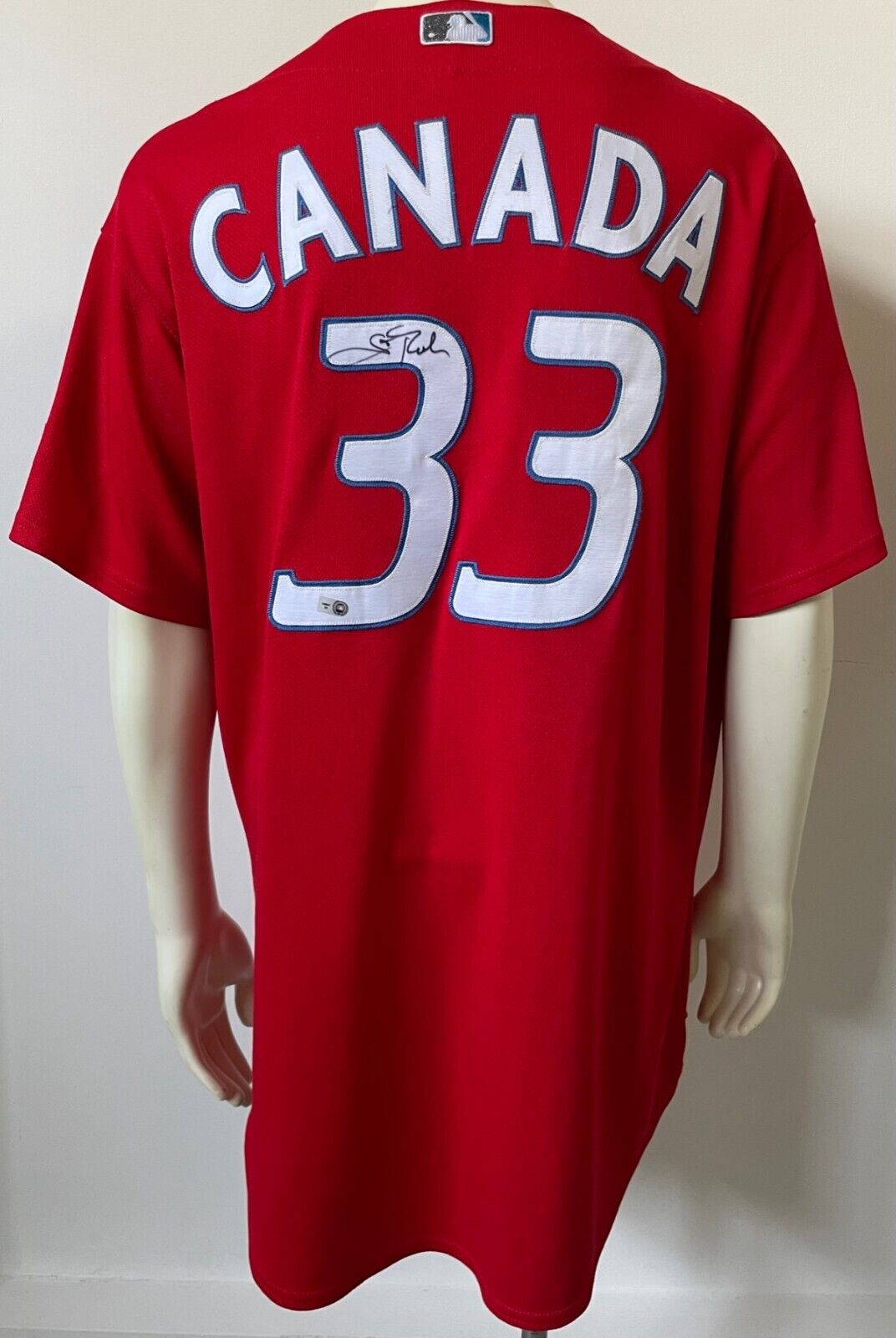 Scott Rolen Game Used Autographed Canada Day Jersey Toronto Blue