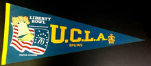 Load image into Gallery viewer, 1976 UCLA Bruins Liberty Bowl Pennant NCAA Football Memphis Tennessee Full Size
