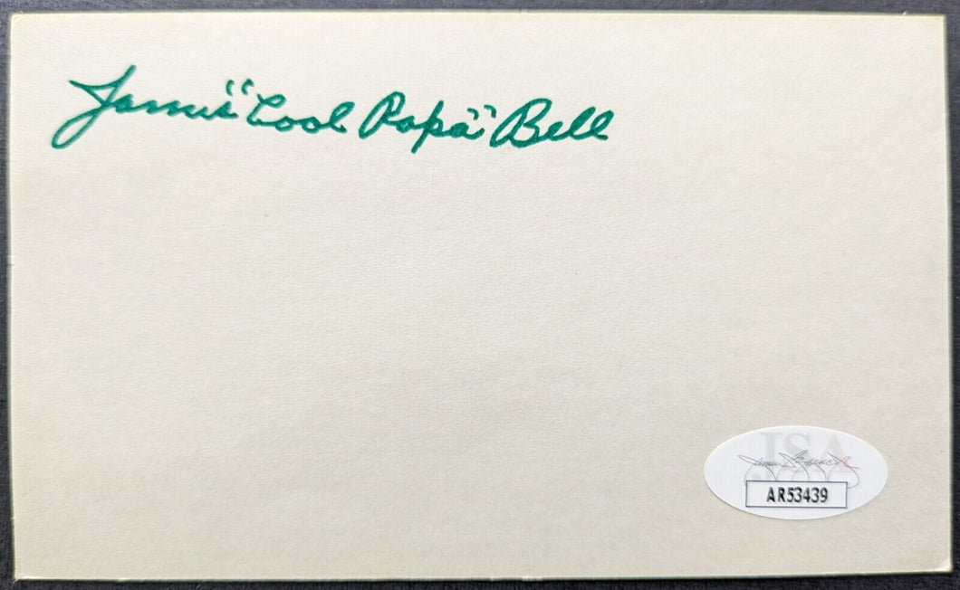 James Cool Papa Bell Autographed Signed Cut Negro Leagues Baseball Vintage JSA