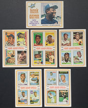 Load image into Gallery viewer, 1974 Topps Hank Aaron Baseball Cards #1-#6 Vintage MLB Atlanta Milwaukee Braves
