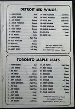 Load image into Gallery viewer, Red Wings Vs Maple Leafs Vintage Pre-Season NHL Program Terry Sawchuk 1st Game
