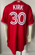 Load image into Gallery viewer, 2021 Alejandro Kirk Toronto Blue Jays Team Issued Worn Red Jersey MLB Nike Holo
