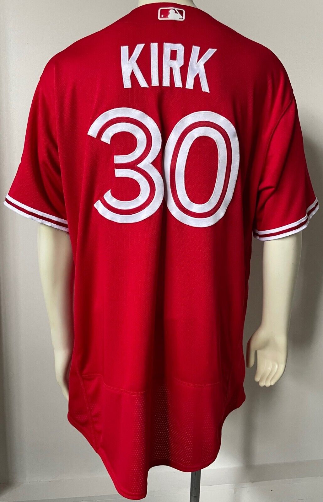 2021 Alejandro Kirk Toronto Blue Jays Team Issued Worn Red Jersey MLB Nike Holo