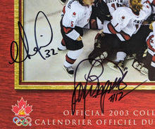 Load image into Gallery viewer, 2002 Olympic Gold Medal Womens Canadian Hockey Team Signed Calendar Autographed
