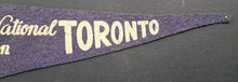 Load image into Gallery viewer, Early 1900's Canadian National Exhibition Blue Pennant Vintage Fair Memorabilia
