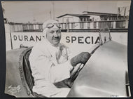 1924 Cliff Durant Black & White Photo Indianaopolis 500 Racing RMY LOA Vintage