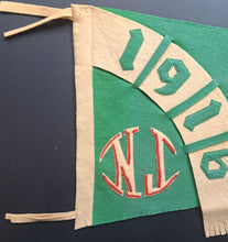 Load image into Gallery viewer, 1916 Vintage Atlantic City New Jersey Pennant Banner Felt
