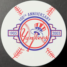 Load image into Gallery viewer, 2003 New York Yankees 100th Anniversary Wristwatch + Tin MLB Baseball Vintage

