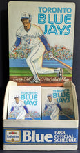 Load image into Gallery viewer, 1988 Toronto Blue Jays American League Champions Pocket Schedule Point Of Sale
