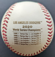 Load image into Gallery viewer, 2020 Official Rawlings Los Angeles Dodgers World Series Champion Baseball MLB
