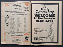 Load image into Gallery viewer, 1977 First Ever Toronto Blue Jays Spring Training Program MLB Baseball Dunedin
