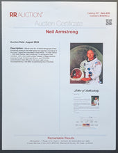 Load image into Gallery viewer, Neil Armstrong Signed Autographed NASA Issue Photo PSA DNA RR LOA Inscription
