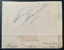 Load image into Gallery viewer, 1934 Type 1 Photo Heavyweight Champion Primo Carnera + 1935 Signed Sheet JSA Vtg
