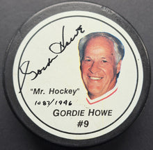 Load image into Gallery viewer, Gordie Howe #9 Autographed Signed Mr. Hockey Puck PSA/DNA Detroit Red Wings
