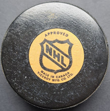 Load image into Gallery viewer, Circa 1979-1983 Philadelphia Flyers Game Used Hockey Puck NHL VTG Leach Barber
