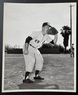 1957 Type 1 Photo Mounted Of Toronto Maple Leaf Baseball Player #29 Mike Goliat