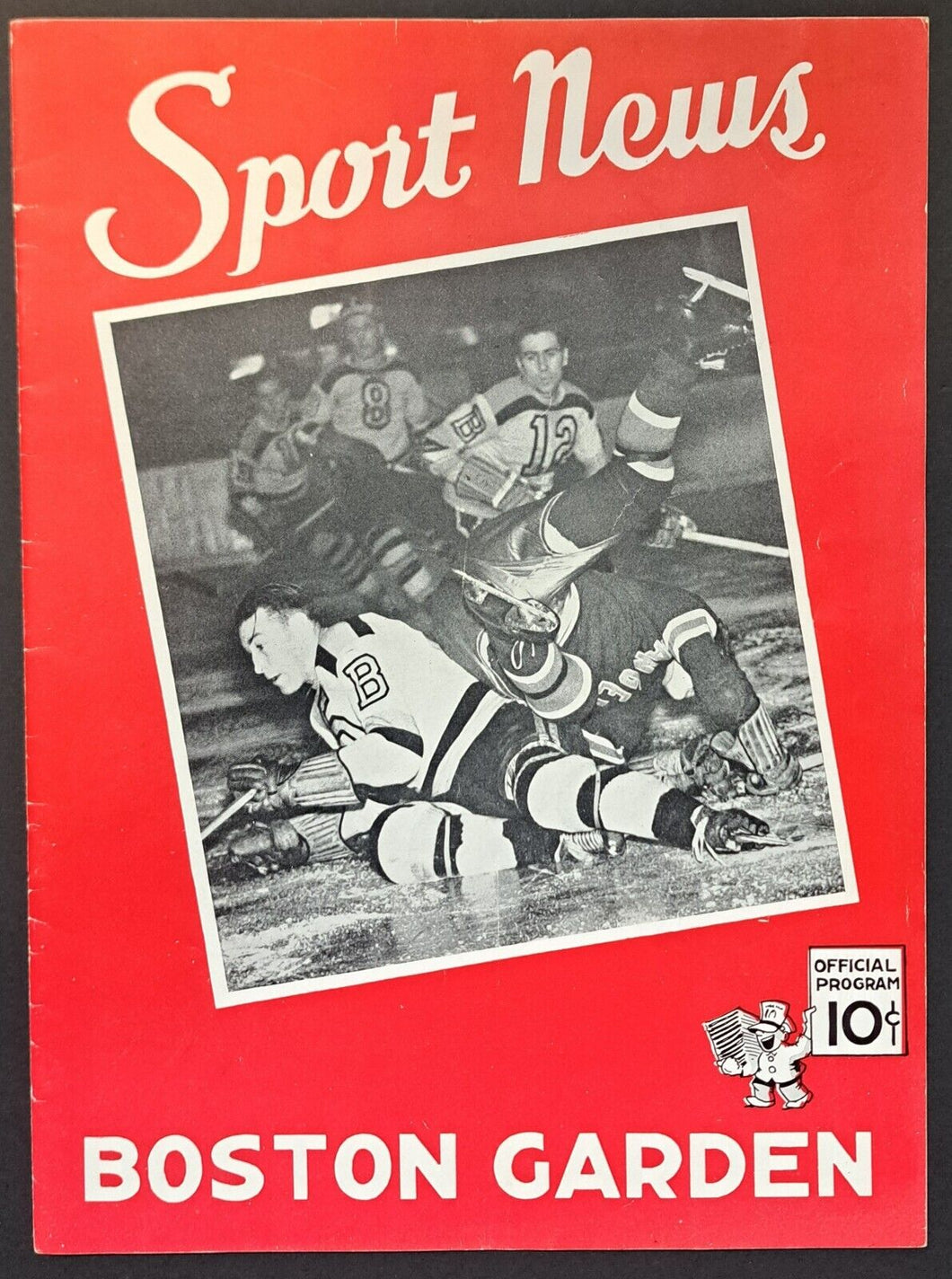1941 NHL Stanley Cup Quarterfinal Playoff Boston Garden Vintage Hockey Program