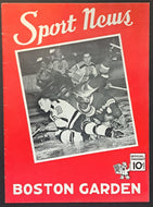 1941 NHL Stanley Cup Quarterfinal Playoff Boston Garden Vintage Hockey Program