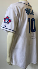 Load image into Gallery viewer, Vernon Wells Game Used Autographed Majestic Toronto Blue Jays Jersey Signed MLB
