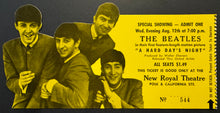 Load image into Gallery viewer, Beatles Movie "A Hard Day's Night" Die Cut Admission Ticket for US Premier
