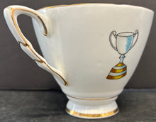 Load image into Gallery viewer, Ottawa Rough Riders 1950s CFL Tea Cup + Saucer Bone China Royal Stafford Grey Cup
