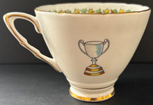 Load image into Gallery viewer, Montreal Alouettes 1950s CFL Tea Cup + Saucer Bone China Royal Stafford Grey Cup
