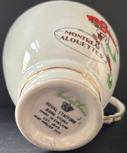 Load image into Gallery viewer, Montreal Alouettes 1950s CFL Tea Cup + Saucer Bone China Royal Stafford Grey Cup
