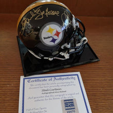 Load image into Gallery viewer, Autographed Steel Curtain Mini Helmet with COA

