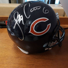 Load image into Gallery viewer, Autographed Jay Cutler Chicago Bears Full Size Riddell  Football Helmet with COA
