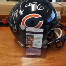 Load image into Gallery viewer, Autographed Jay Cutler Chicago Bears Full Size Riddell  Football Helmet with COA
