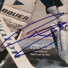 Load image into Gallery viewer, Autographed Curtis Joseph Toronto Maple Leafs 8 x 10 Photo With COA
