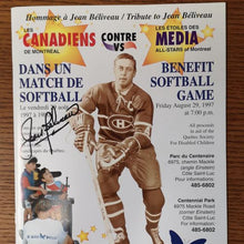 Load image into Gallery viewer, Autographed Jean Beliveau Tribute Program
