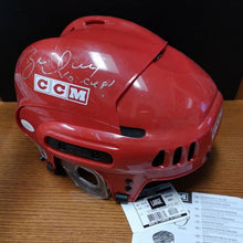 Load image into Gallery viewer, Autographed Brett Hull CCM Large Hockey Helmet With COA From JSA.
