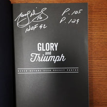 Load image into Gallery viewer, Autographed Marcel Dionne Limited Edition Glory &amp; Triumph Book Of Photos - 4 Signatures.
