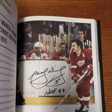 Load image into Gallery viewer, Autographed Marcel Dionne Limited Edition Glory &amp; Triumph Book Of Photos - 4 Signatures.
