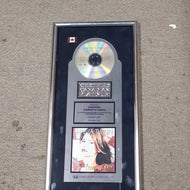 Shania Twain Come On Over Platinum CD Award