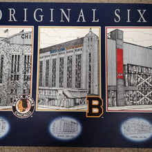 Load image into Gallery viewer, Autographed Johnny Bower And Tony Esposito Original Six Arena Poster
