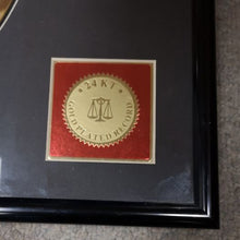 Load image into Gallery viewer, Elvis Presley 24K Plated Framed The Number One Hits Album
