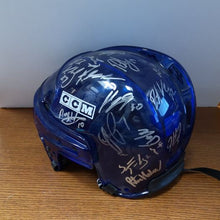 Load image into Gallery viewer, Autographed 2002 ECHL Northern Conference All-Star Team CCM Blue Helmet.
