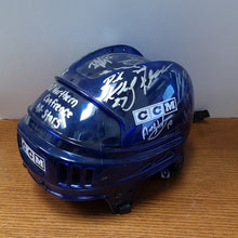 Load image into Gallery viewer, Autographed 2002 ECHL Northern Conference All-Star Team CCM Blue Helmet.
