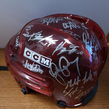 Load image into Gallery viewer, Autographed 2002 ECHL Northern Conference All-Star Team CCM Red Helmet
