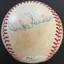 Load image into Gallery viewer, Mickey Mantle Willie Mays + Snider + Ford Multi Signed Autographed Baseball JSA
