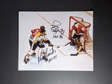 Load image into Gallery viewer, Autographed 8x10 Hockey Photo #7 Phil and #35 Tony Esposito HOF
