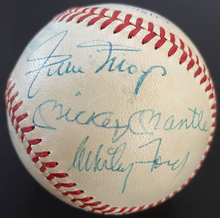 Load image into Gallery viewer, Mickey Mantle Willie Mays + Snider + Ford Multi Signed Autographed Baseball JSA
