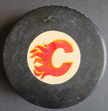 Load image into Gallery viewer, Calgary Flames NHL Game Puck Viceroy Rubber Plastic 1980-83
